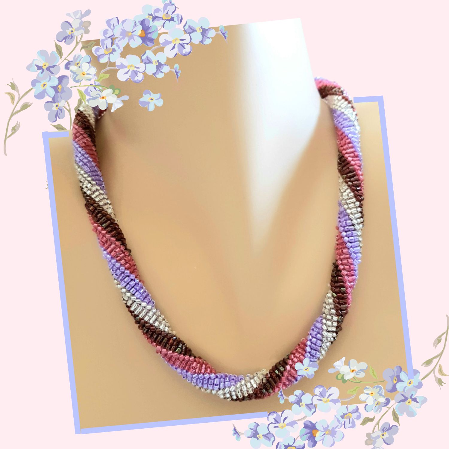 Tatiana - Colored beads necklace
